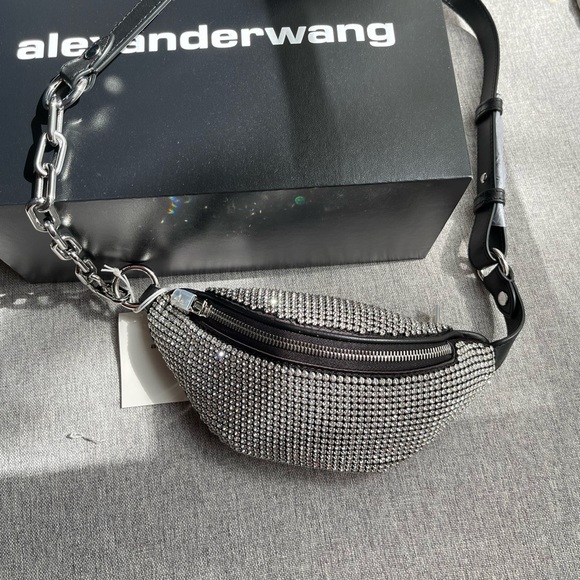 Alexander Wang Attica rhinestone crossbody bag - Picture 2 of 10